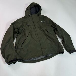 Frabil Jacket Men Medium Surge Rain Green Fishing Rain Waterproof Ful Zip Hooded